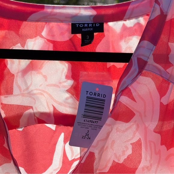 NEW Torrid Orange Blouse - Picture 5 of 5